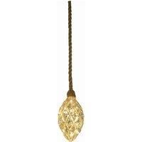 Luxform Battery Operated Hemp Rope Light with Pine Cones