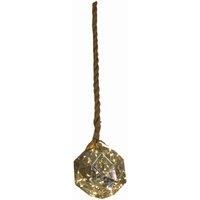 Luxform Battery Operated Hemp Rope Light with Dented Globe Design