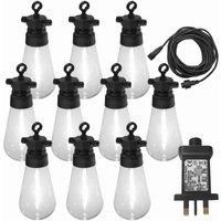 Luxform Lighting Hawaii 24V 10 Pack Festoon Party Lights with Warm White Bulbs