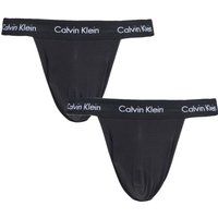 2 Pack Black Cotton Stretch Jock Strap Briefs Men's Extra Large - Calvin Klein