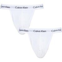 2 Pack White Cotton Stretch Jock Strap Briefs Men's Medium - Calvin Klein