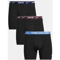 Nike Boxer Brief 3PK Underwear, Blk-Uni BE/BE VOD/Burg Crush WB, S Men