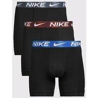 Nike Mens 3 Pack Boxer Briefs - Black