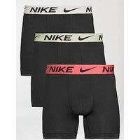 Nike Essential Micro 3 Pack Boxer Briefs - Black