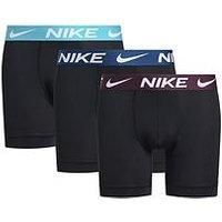 Nike Essential Micro 3 Pack Boxer Briefs - Black