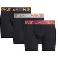 Nike Essential Micro 3 Pack Boxer Briefs - Black