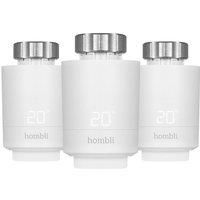 HOMBLI HBPP-0112 Smart Radiator Thermostat Expansion Kit - Pack of 3, White, White