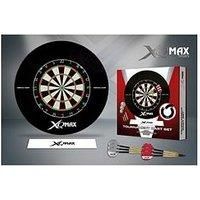 XQMAX Darts Dartboard Starter Set With Scoreboard 2 Sets Brass Darts