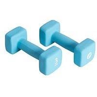 Pure 2 Improve Neoprene Coated Weight Lifting Dumbbell 3kg - Set of 2