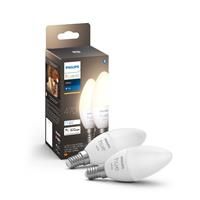 PHILIPS HUE White Bluetooth LED Bulb  Candle E14 Twin Pack  Currys