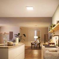 Philips LED Panel Square Ceiling Light 27K 12W, Warm White. for Indoor Lighting, Livingroom and Bedroom