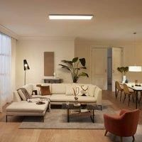 Philips LED Panel Rectangle Ceiling Light SceneSwitch Dimmable 2700K 36W [Warm White - White]. for Indoor Lighting, Livingroom and Bedroom