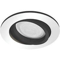 Philips Hue Milliskin White Ambiance Recessed Led Smart Ceiling Spotlight [Gu10 Spot] with Bluetooth, Aluminium Works with Alexa, Google Assistant and Apple Homekit