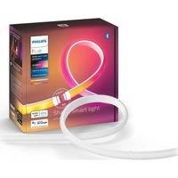 Philips Hue Gradient Lightstrip Extension [1m] White & Colour Ambiance Smart LED Kit. Works with Alexa, Google Assistant and Apple Homekit
