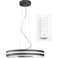 Philips Hue Being White Ambiance Smart Ceiling Light [Black] with Dimmer Switch Included, with Bluetooth, Works with Alexa, Google Assistant and Apple Homekit
