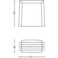 Philips myGarden Shades wall light E27 anthracite