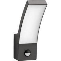 Philips LED Splay Outdoor Wall Light with Motion Sensor [Warm White - Anthracite Grey] Water Resistant IP44, for Garden, Patio and Terrace Lighting.