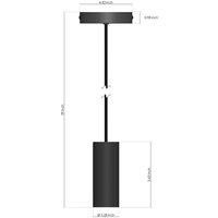 Philips Hue Hanging Black Cord Fixture for LED Smart Lighting [E27 Edison Screw Socket] Easy Installation for Indoor Home Lighting. Bedroom, Livingroom and Dining.