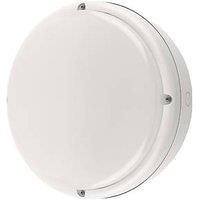 Philips Ledinaire Indoor & Outdoor Maintained Emergency Round LED Bulkhead With Microwave Sensor White 19W 1700lm (204RG)