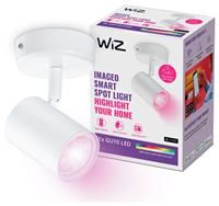 Wiz Colour Imageo Smart Connected WiFi Ceiling Light Spot Fixture. [1 Spot - White] App Control for Indoor Home Lighting, Livingroom and Bedroom