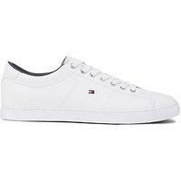 Tommy Hilfiger Men Essential Leather Trainers Cupsole, White (White), 40 EU