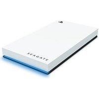 Seagate Game Drive for PS5 External SSD 1TB, Solid State Drive, USB 3.2 Officially Licensed White with Blue LED lighting, Data Rescue Services (STMH1000100)