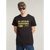 G-STAR RAW Men/'s Raw. Graphic T-Shirt, Black (dk black D14143-336-6484), XXL