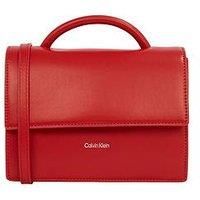 Calvin Klein Top Handle Crossbody Bag - Red