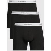 Calvin Klein 3 Pack Of Icon Cotton Stretch Boxer Briefs - Black