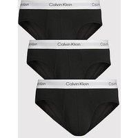 Calvin Klein 3 Pack Of Icon Cotton Stretch Hip Briefs - Black