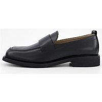Calvin Klein Leather Loafers - Black