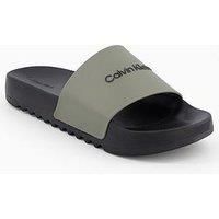 Calvin Klein Chunky Pool Sliders - Green
