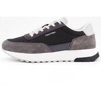 Calvin Klein Suede Mix Low Top Runner Trainers - Grey