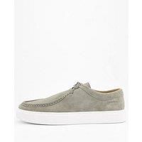 Calvin Klein Suede Apron Moc Casual Lace Up Shoes - Green