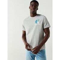 Calvin Klein Jeans 20S Bauhaus Logo Graphic T-Shirt - Grey