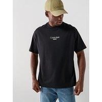Calvin Klein Jeans Calvin Klein Jeans Short Sleeve Relaxed Fit Graphic T-Shirt - Black