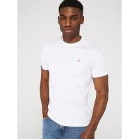Calvin Klein Men/'s Short Sleeve Badge Classic Cotton Jersey T-Shirt, White (Bright White), XL
