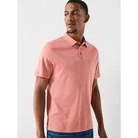Calvin Klein Supima Cotton Small Chest Logo Polo Shirt - Light Pink