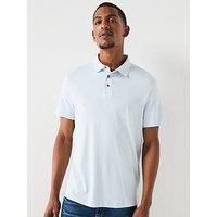 Calvin Klein Supima Cotton Small Chest Logo Polo Shirt - Light Blue