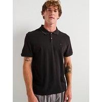 Calvin Klein Refined Classic Tipped Polo Shirt - Beige