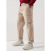 Calvin Klein Jeans Cotton Pull On Straight Fit Cargo Pants - Vintage Khaki