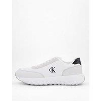 Calvin Klein Athleisure Nylon Mix Runner Trainers - White
