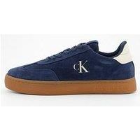 Calvin Klein Classic Suede Cupsole Trainers - Navy