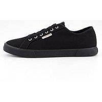 Calvin Klein Essential Vulcanised Canvas Trainers - Black