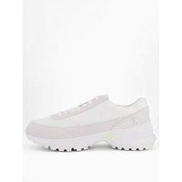 Calvin Klein Nylon Mix Hike Runner Trainers - White