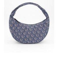 Calvin Klein Jeans Ckj Monogram Medium Shoulder Bag & Blue/ Purple