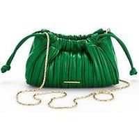 Calvin Klein Gathered Drawstring Crossbody Bag & Green