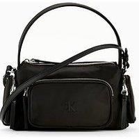 Calvin Klein Nylon Bag With Attachable Straps - Black
