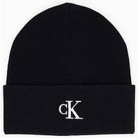 Calvin Klein Ck Fine Rib Beanie - Black