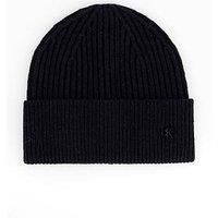 Calvin Klein Ck Metal Logo Wool Beanie - Black